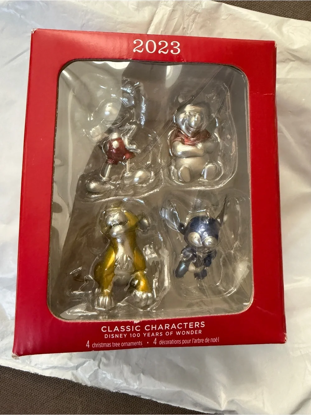 Hallmark Classic Characters Ornament Set - Silver, Gold, Blue, Red